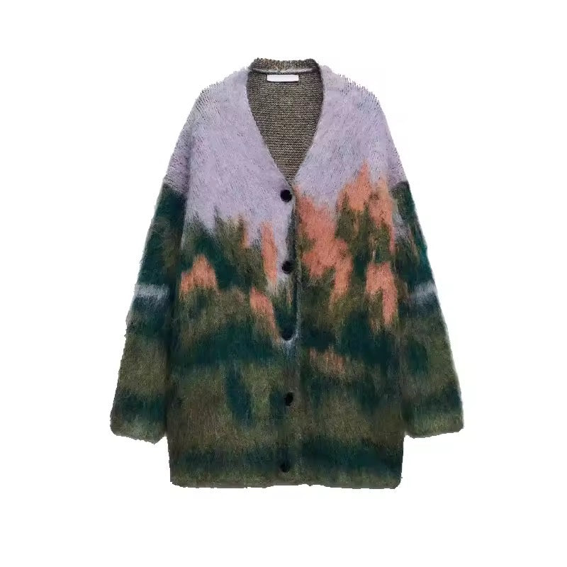 Purple Forest Sweater